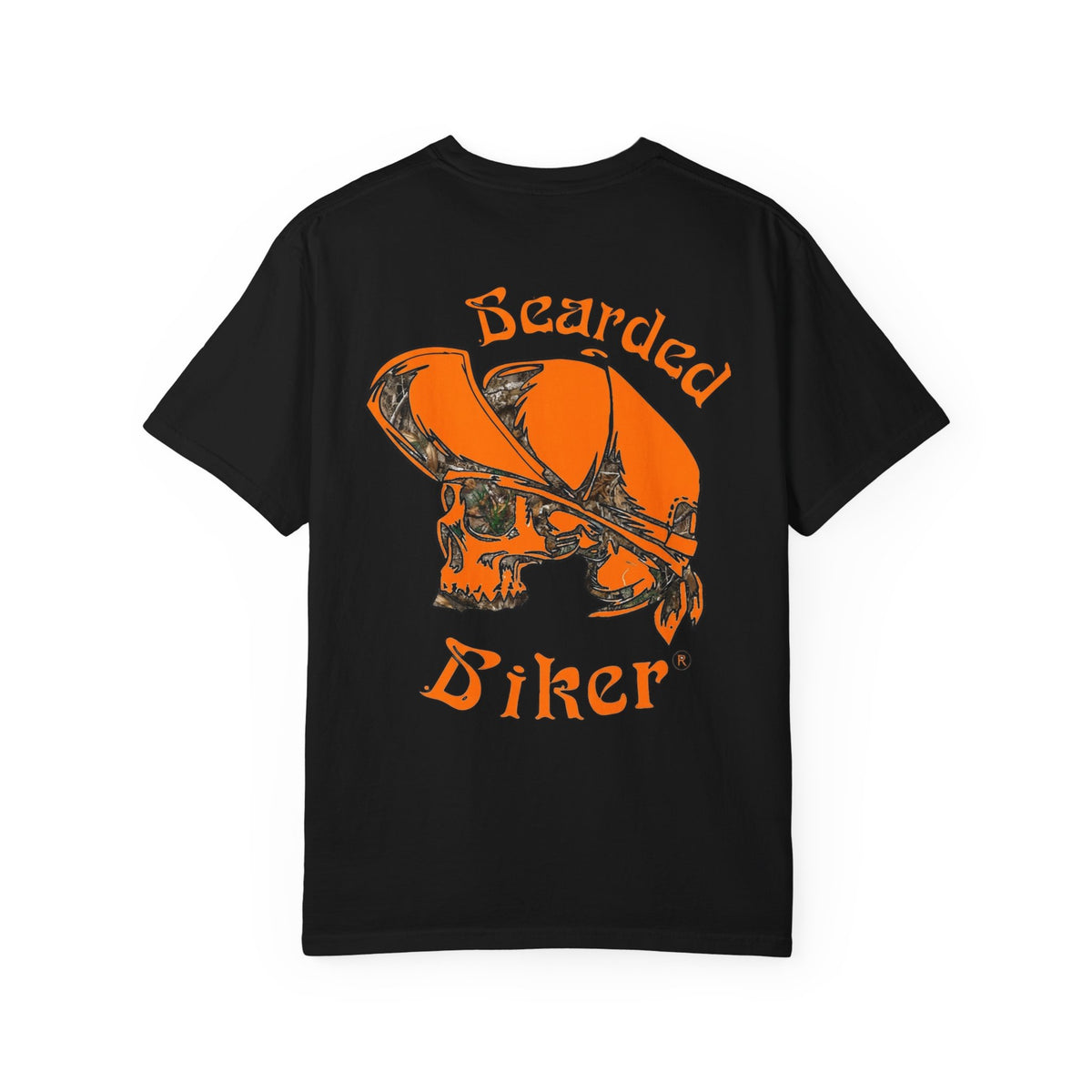 Bearded Biker Skull T-Shirt