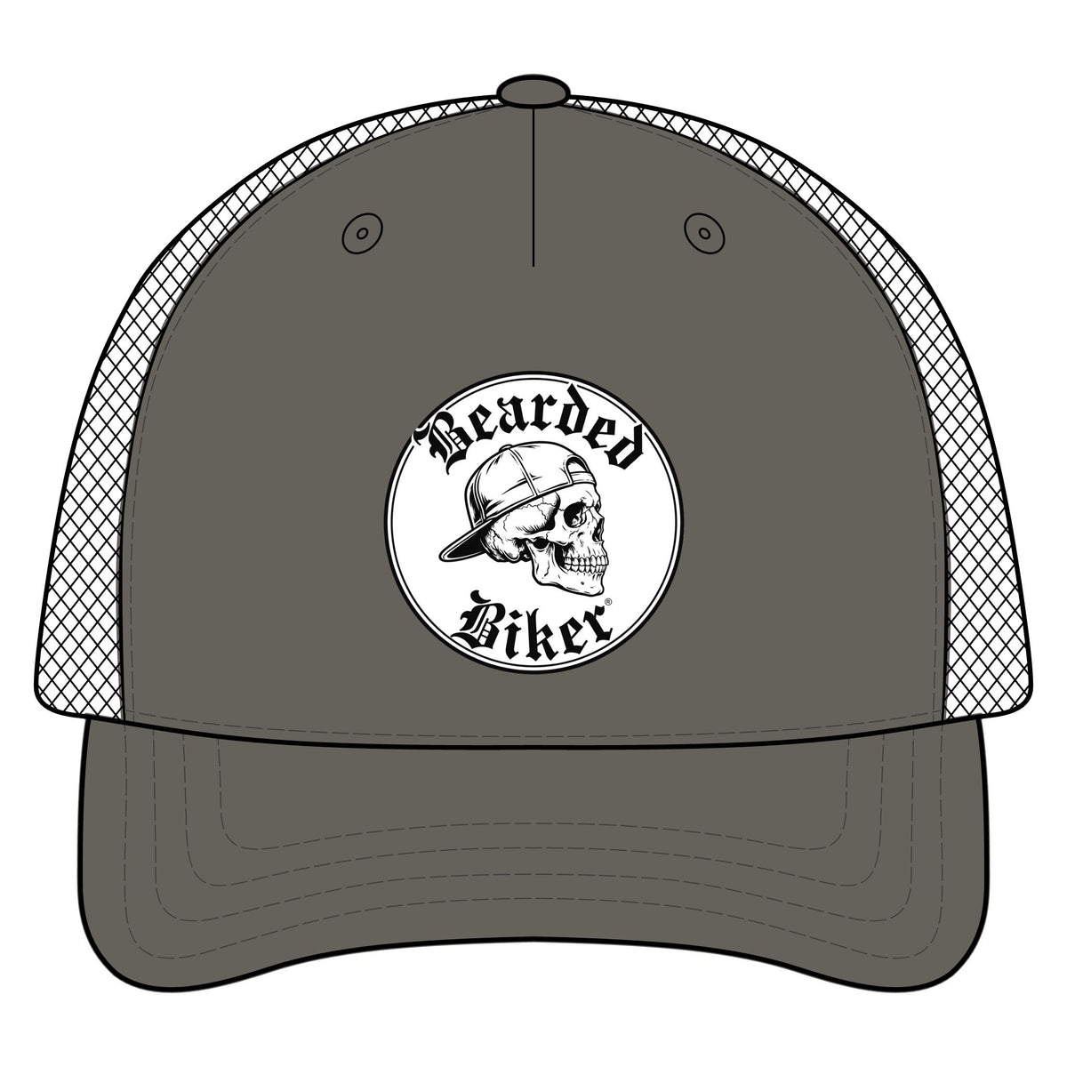 Bearded Biker Trucker Hat