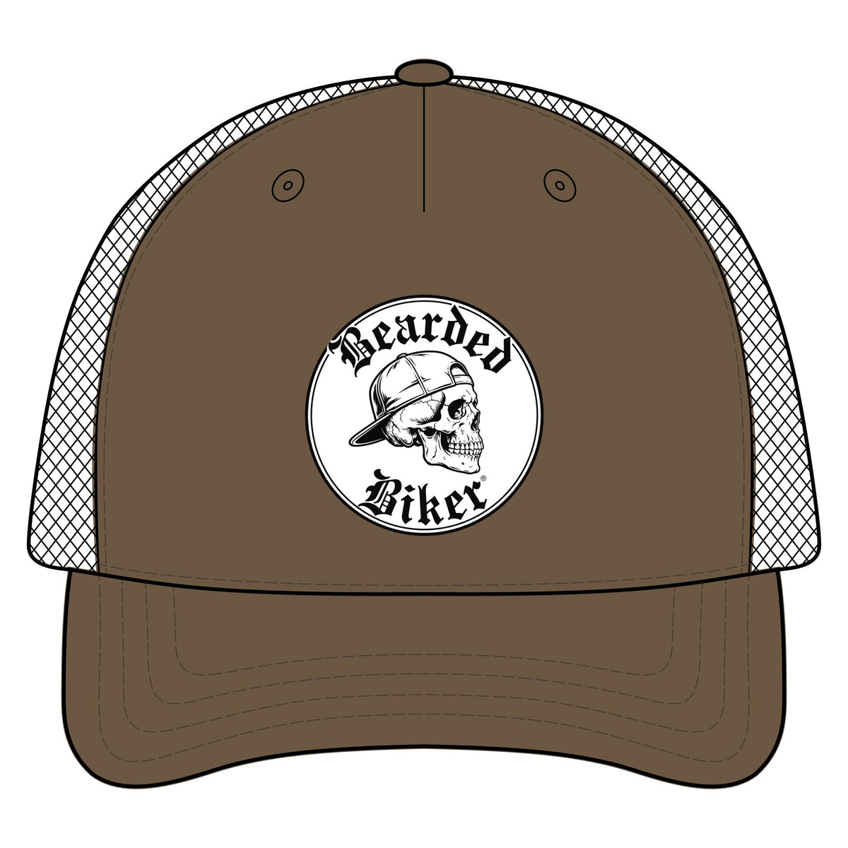 Bearded Biker Trucker Hat