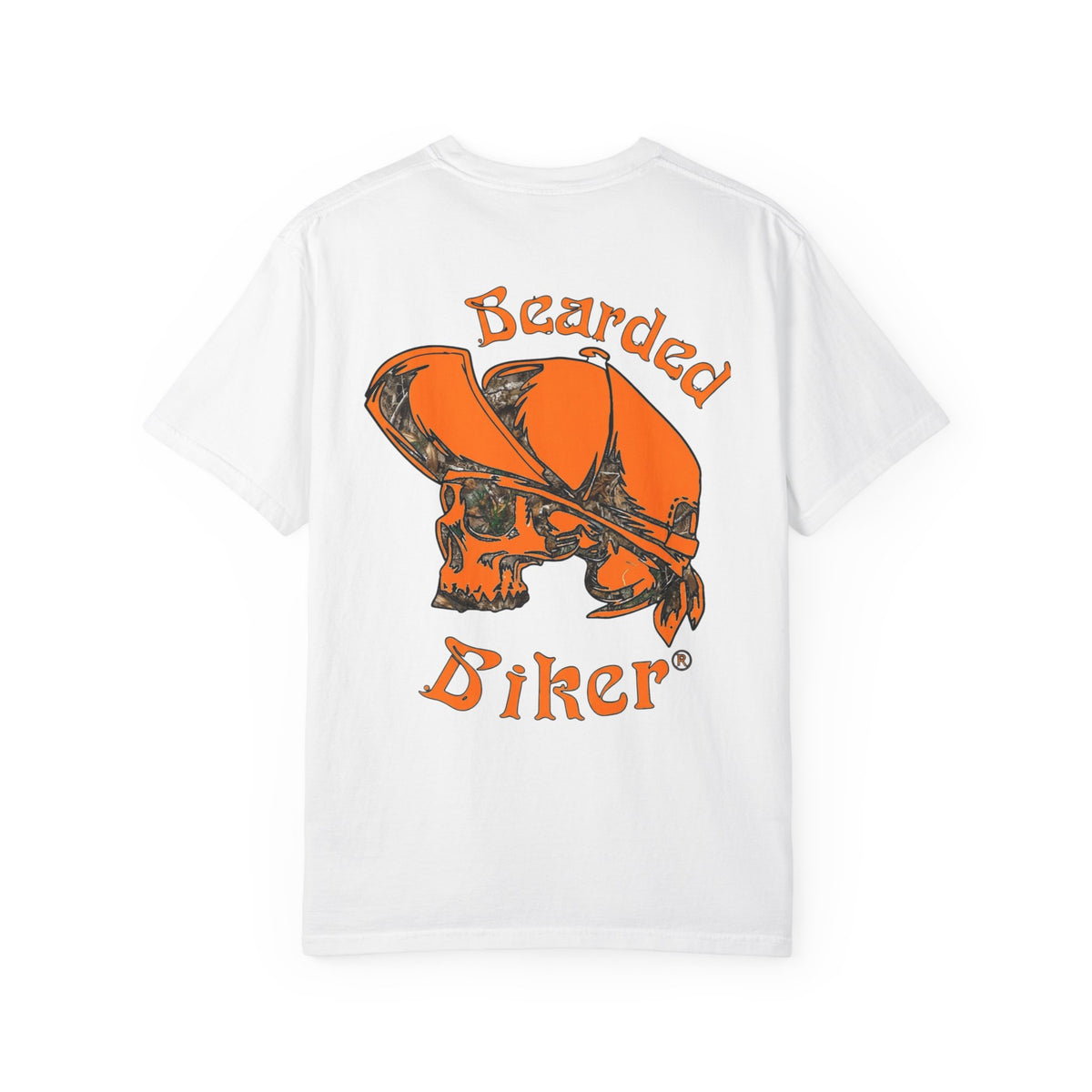 Bearded Biker Skull T-Shirt