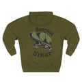 Bearded Biker Hoodie — Skull & Cap Motorcycle Pullover