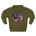 Copy of Copy of Biker Hoodie — American Flag Skull & Bandana "Bearded Biker" Graphic
