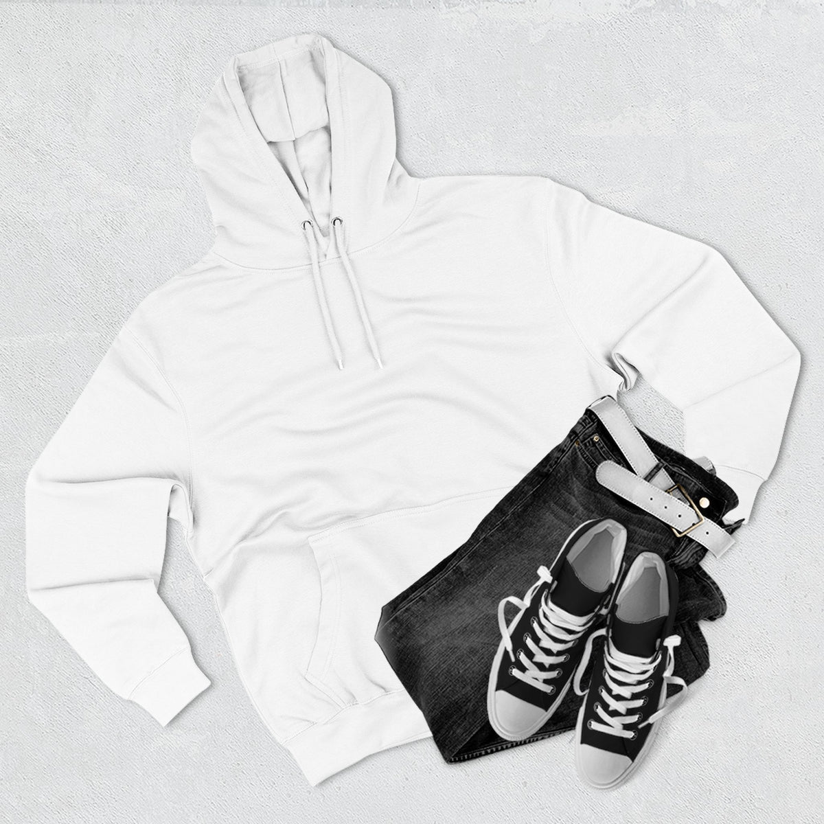 Bearded Biker Hoodie — Skull & Cap Motorcycle Pullover