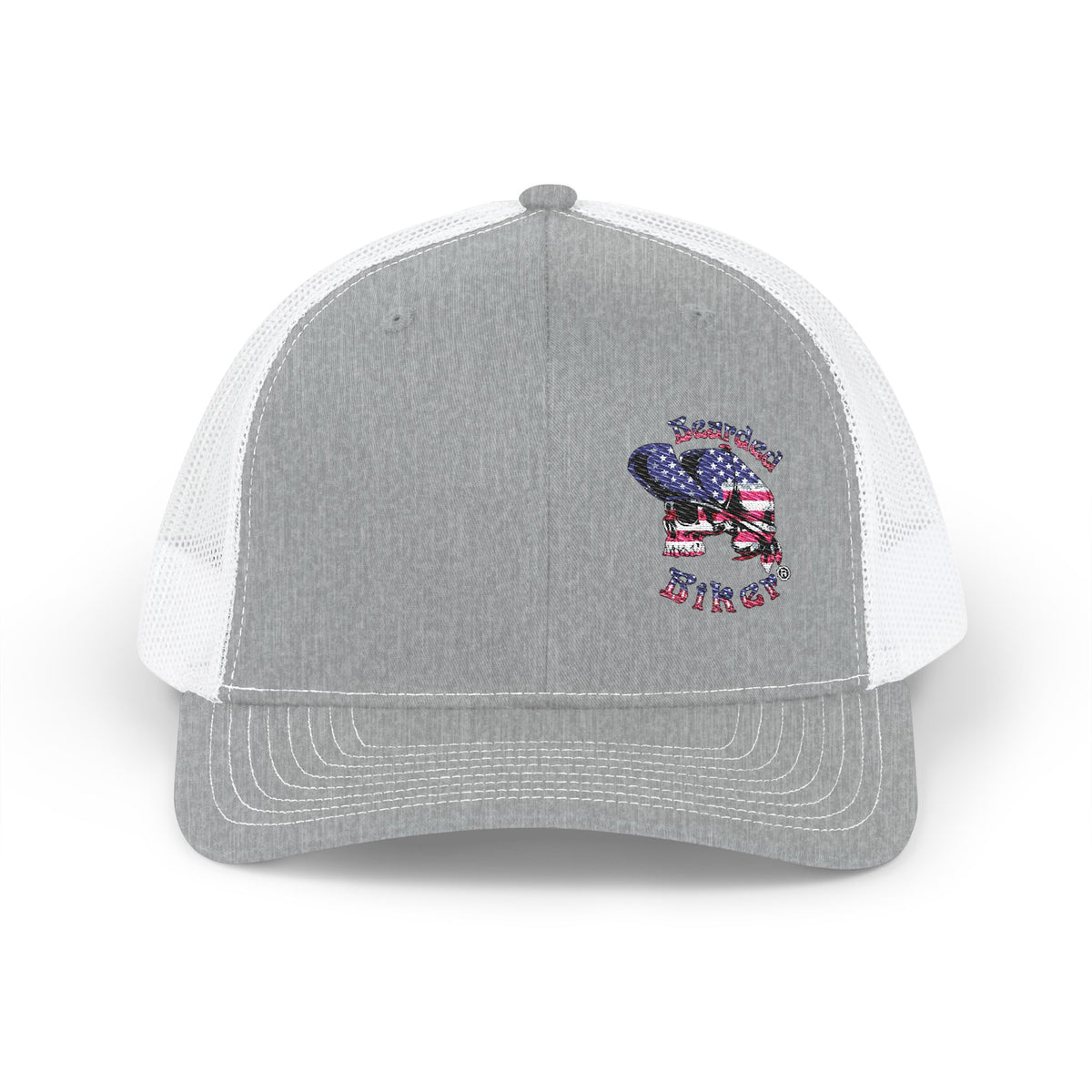 American Flag Skull Trucker Cap – Patriotic Snapback Hat