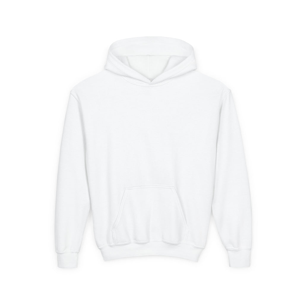 Bearded Biker Youth Hoodie — Skull Cap Design Kids' Pullover
