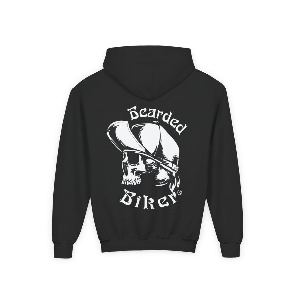 Youth bearded biker hoodie