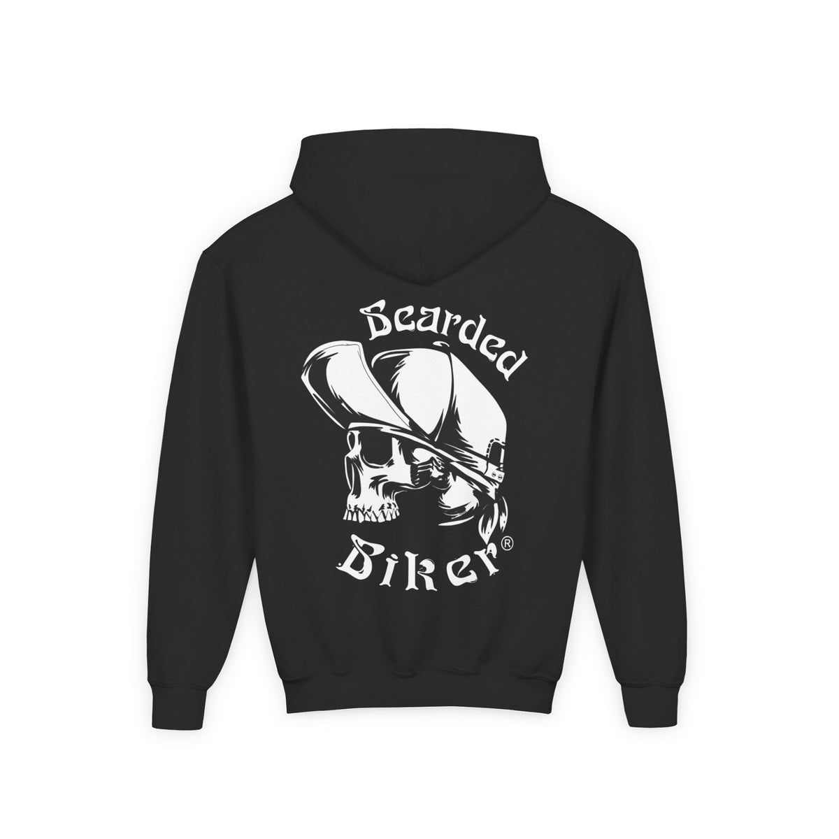 Youth bearded biker hoodie