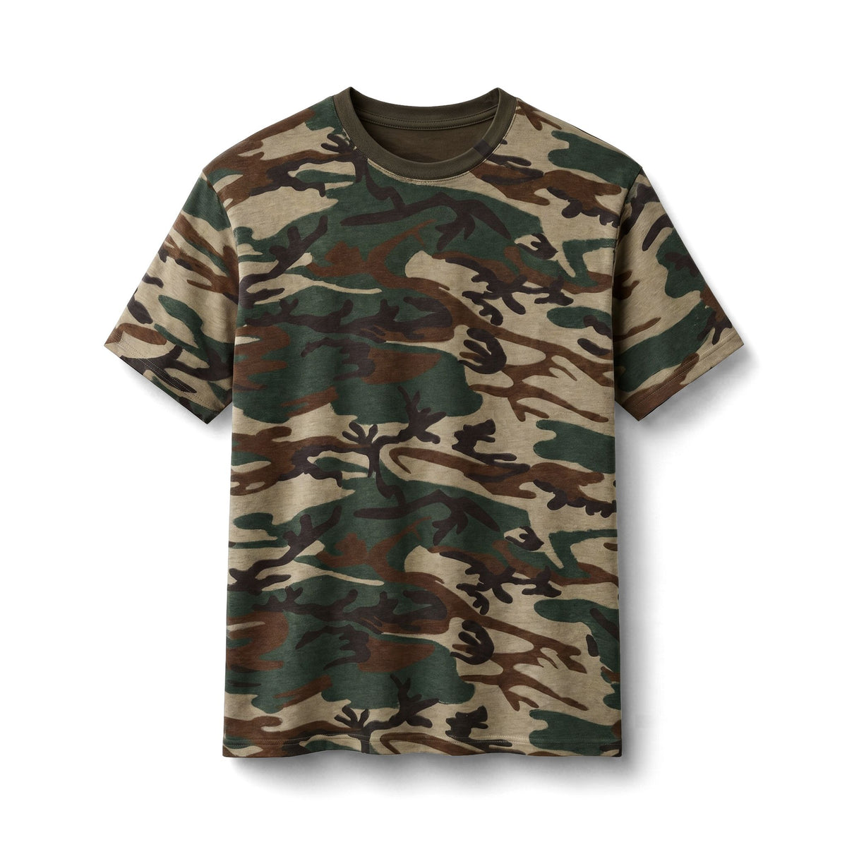 Camo Tee — 'Bearded Biker' Skull Graphic Shirt