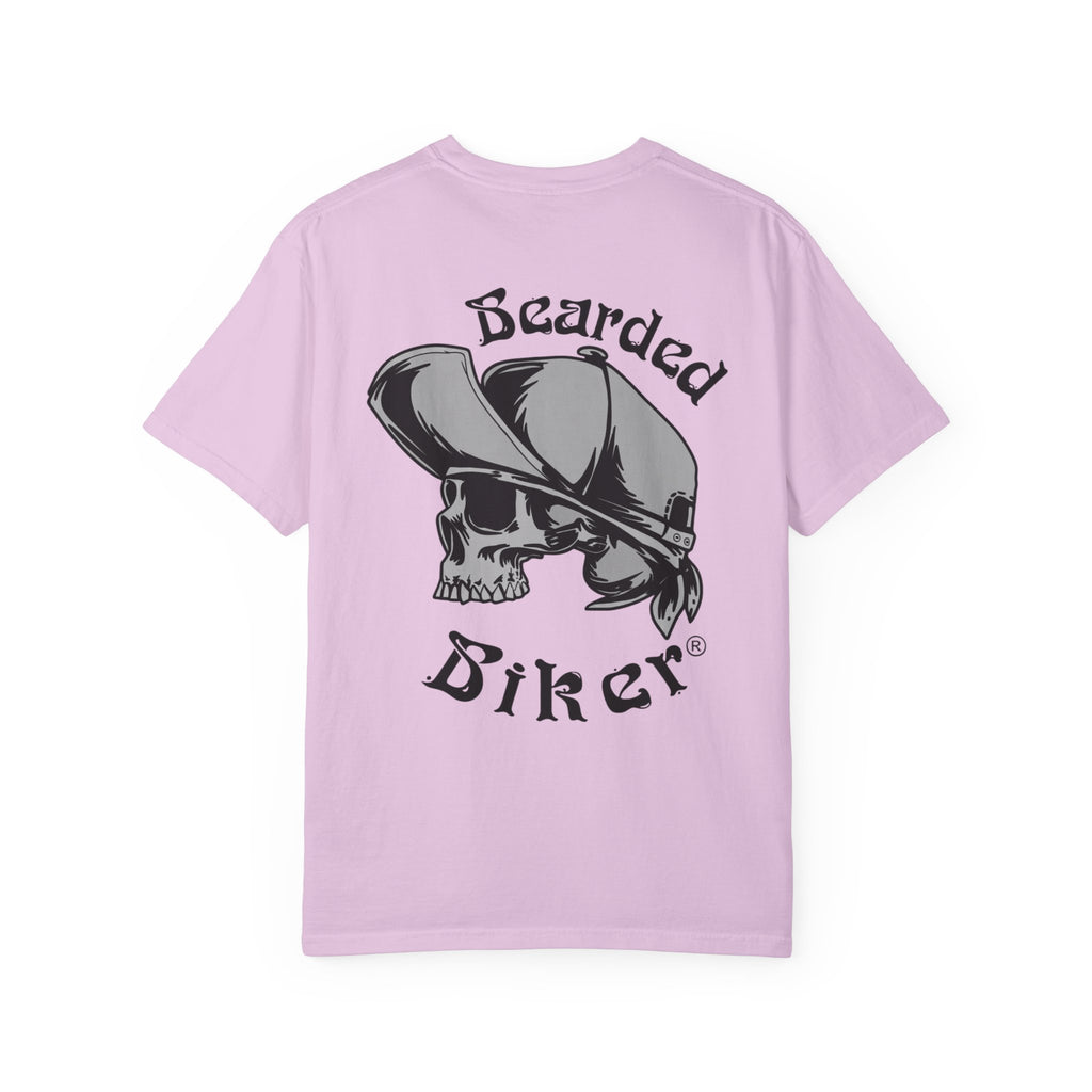 Bearded Biker Skull T-Shirt — Vintage Motorcycle Graphic Tee