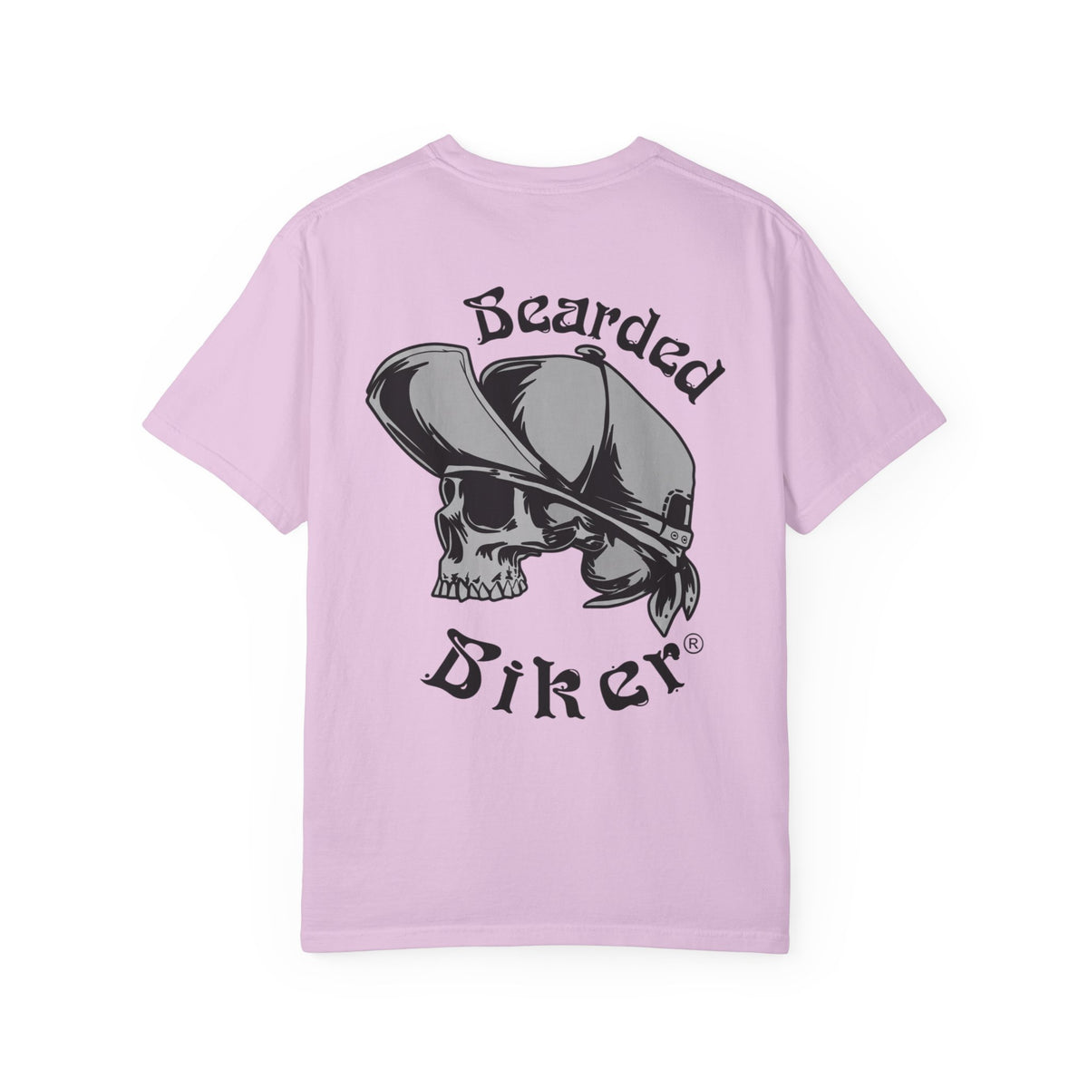 Bearded Biker Skull T-Shirt — Vintage Motorcycle Graphic Tee