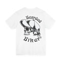 Bearded Biker Skull Tee — Men's Motorcycle Skull Graphic T-Shirt